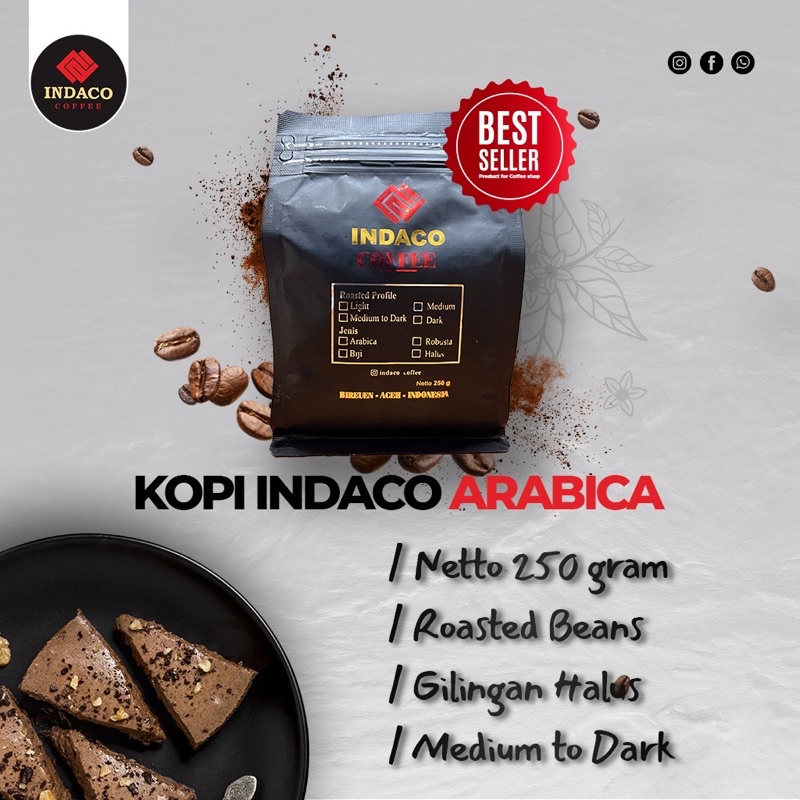 

KOPI INDACO ARABICA 250 gram