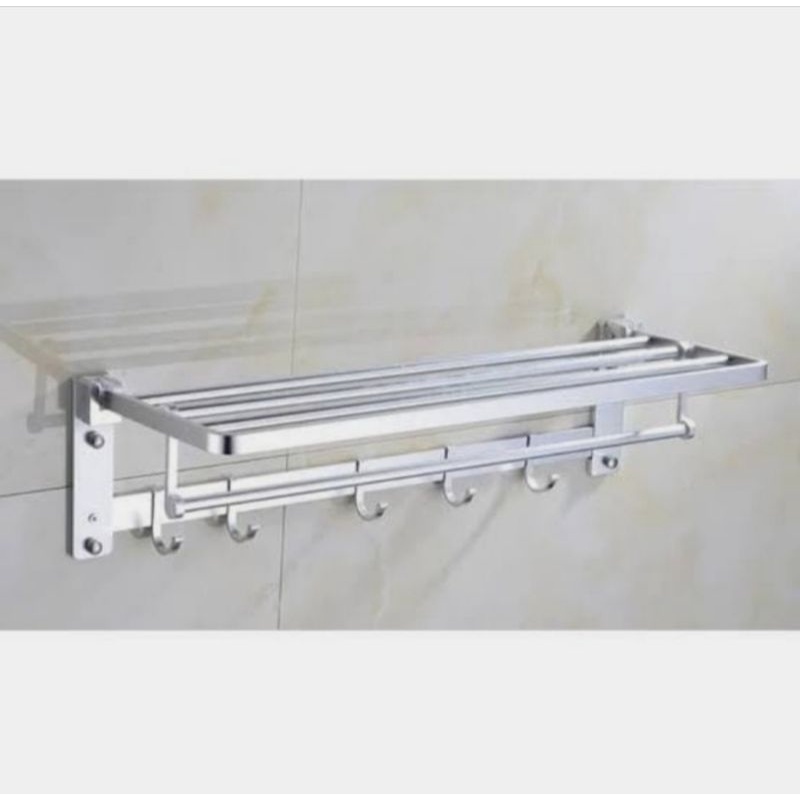 Gantungan handuk lipat aluminium/Hantungan handuk lipat
