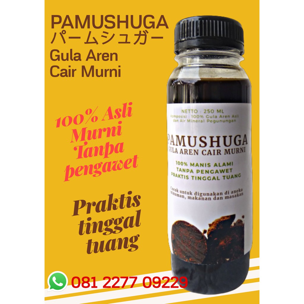 

Gula Aren Cair Premium Asli Murni Organik Instan Palm Sugar Kawung Enau untuk Kopi Boba Cuko Pempek