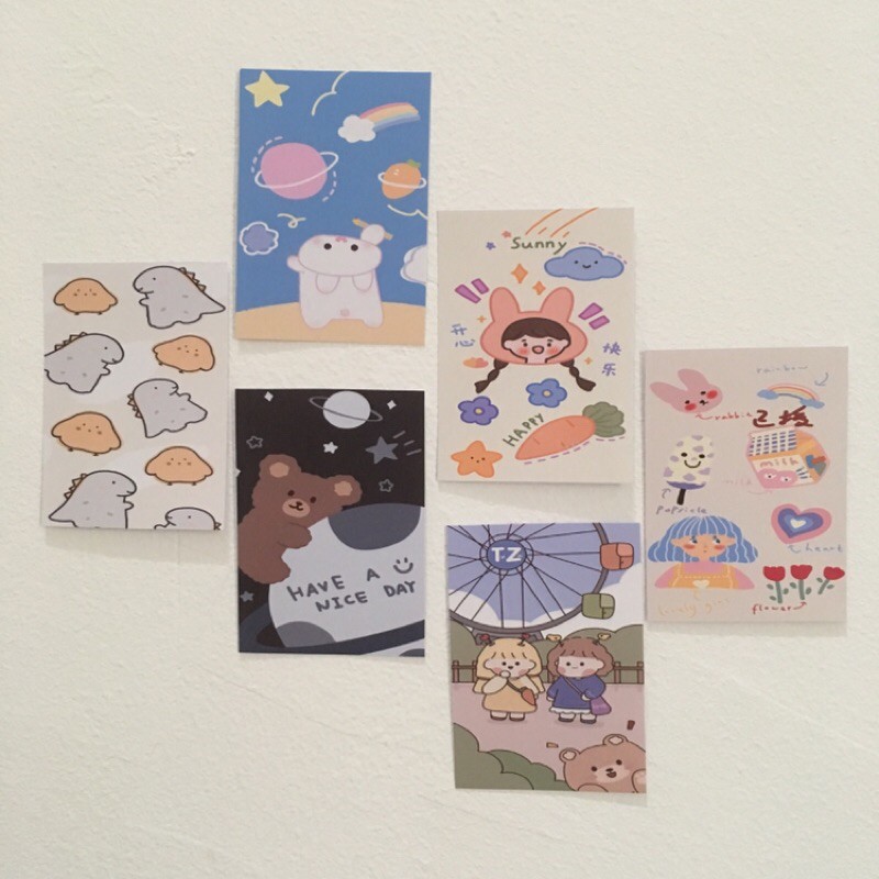 STICKER POSTER/DEKORASI MINI CUTE 01