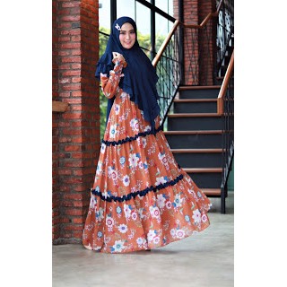 GAMIS Syahla Syari Ceruty Motif premium