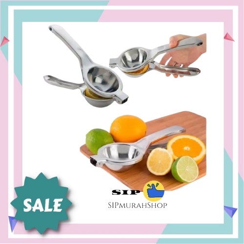 Perasan Jeruk Lemon / Alat Press Lemon / Alat Peras Jeruk / Alat Peras Jeruk Nipis Perasan Jeruk Lemon Stainless Steel / ALAT DAPUR PEMBUAT JUS TANGAN PROFESIONAL, PEMERAS JERUK LEMON MANUAL STAINLESS TEBAL