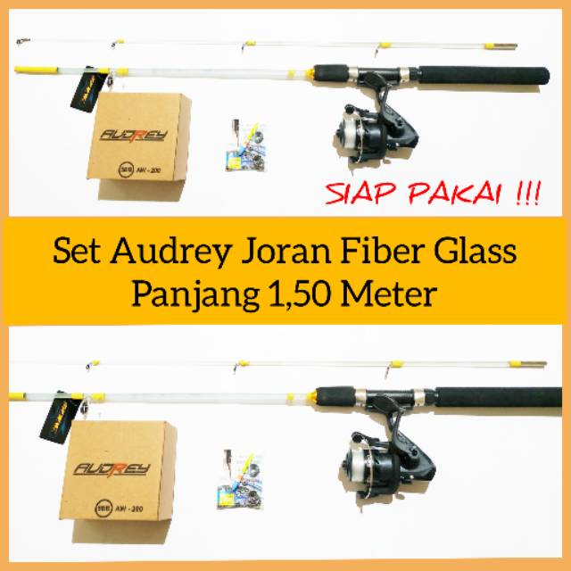 Set Audrey Joran Fiber Glass Panjang 1,5 Meter