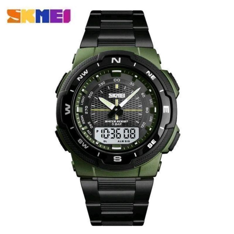 SKMEI 1370 Jam Tangan Pria Analog Digital Anti Air Dualtime