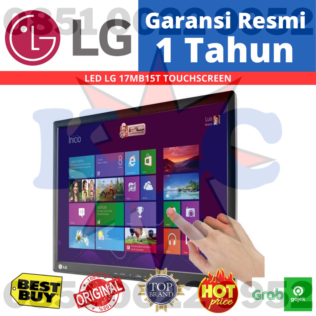 Monitor LED LG 17MB15T TOUCHSCREEN