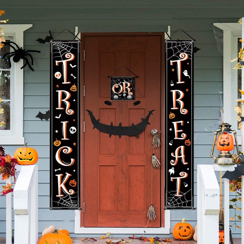 Zzz Banner Gantung Tulisan Treat Or Trick Untuk Dekorasi Pesta Halloween