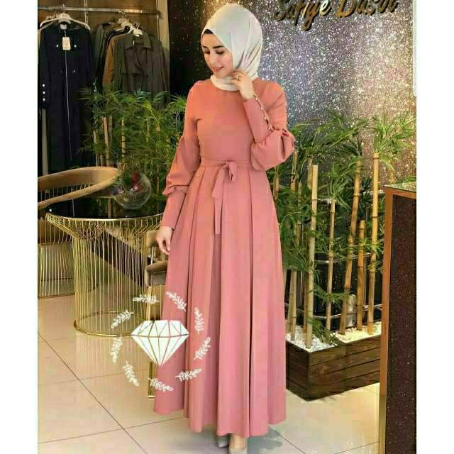 MAXY AUDY, MOSCREPE, GAMIS HIJAB MUSLIM, MAXY DRESS