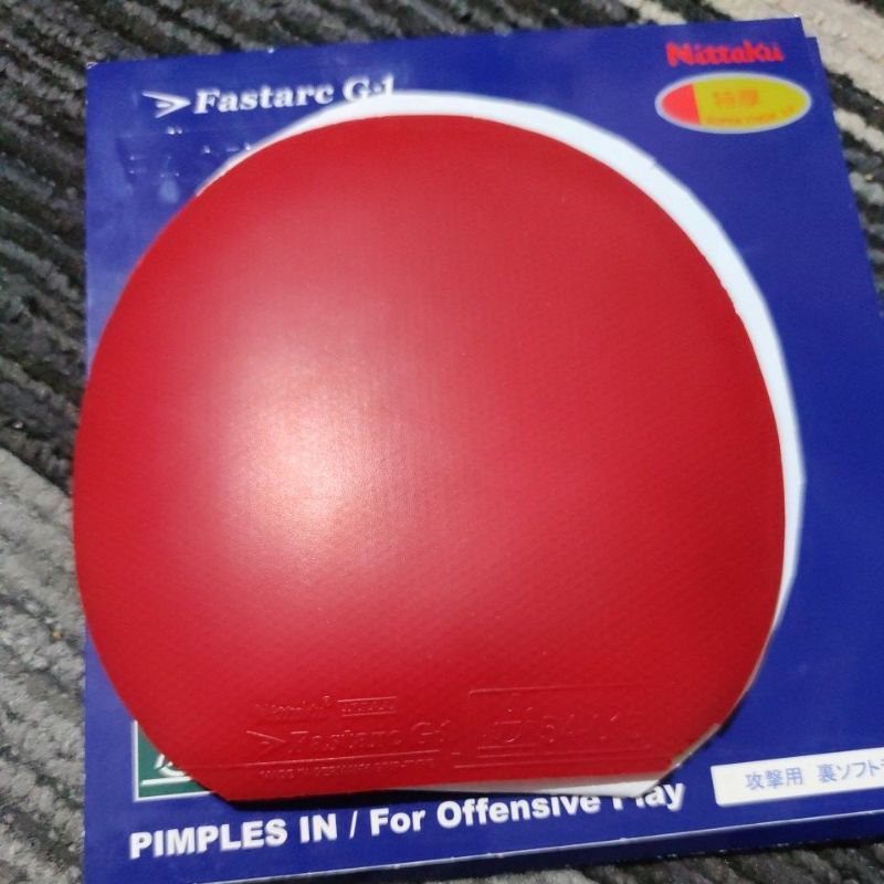 NITTAKU FASTARC G1 - karet pingpong tenis meja bekas second hand ex cut regular butterfly