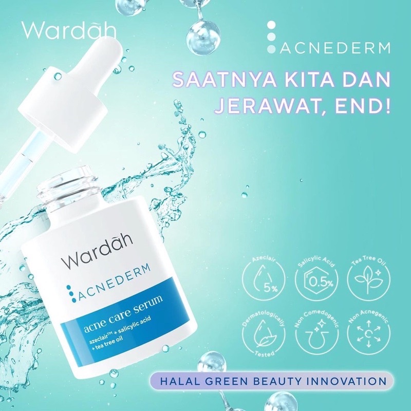 Wardah Acnederm Acne Care Serum 15 ml - Serum Jerawat/ Wardah Acnederm