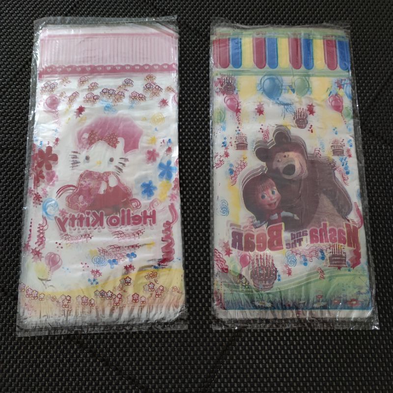 

kantong plastik bingkisan ultah hd ulang tahun pp ultah karekter kartun anak anak party bag