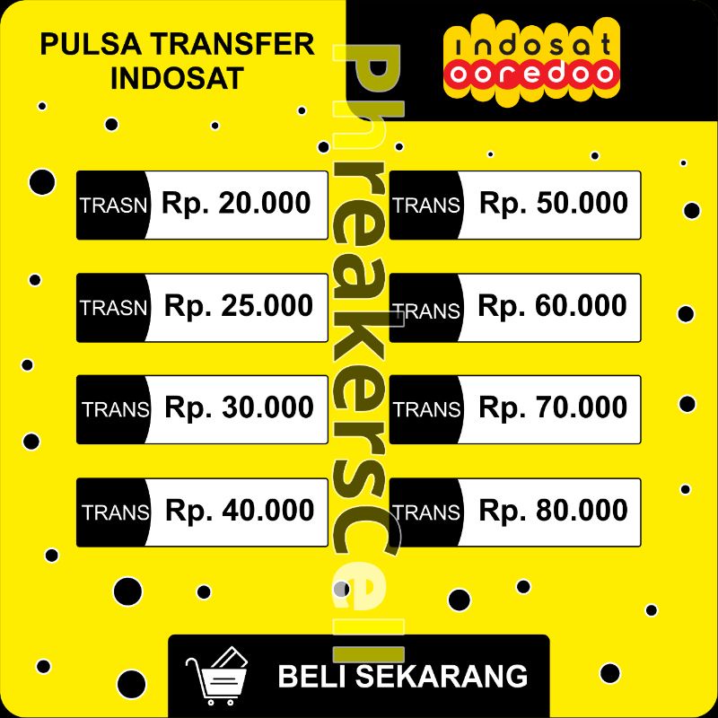 Pulsa Indosat Transfer