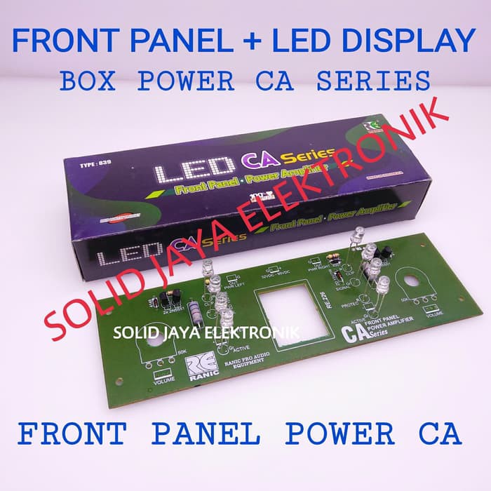 PANEL DEPAN BOX CA FRONT PANEL LED BOX AMPLIFIER CA SINYAL CLIP RANIC PCB PANEL DEPAN SIGNAL KLIP