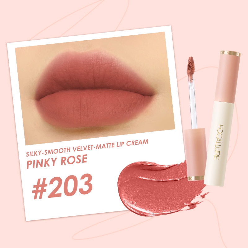 FOCALLURE 2PCS Lipstick Velvet Mist Lip Clay &amp; Super anti air Lip cream Long Wearing Hydrating