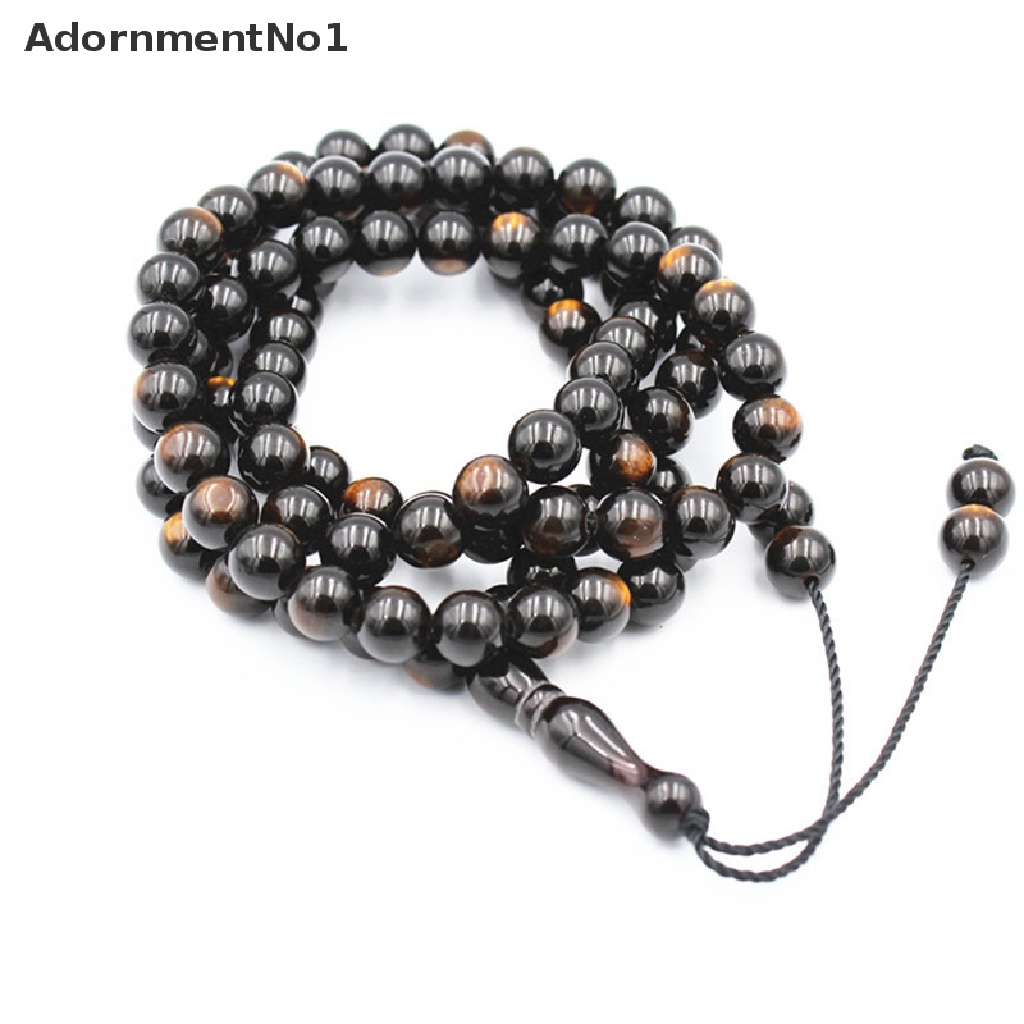 (AdornmentNo1) Gelang Rosario 99 Manik-Manik 10mm Untuk Pria / Wanita Muslim