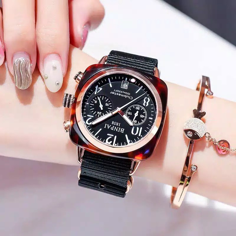 ✅Grosir Jam Senen - Jam Tangan Wanita Canvas Geneva Briston