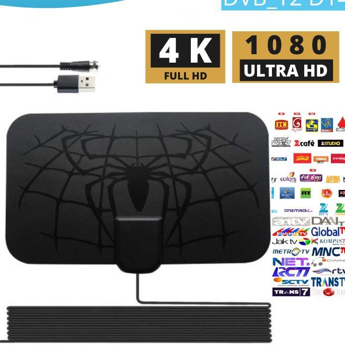 ✩ Antena TV Digital Indoor Led Dalam Ruangan Rumah Portable Antenna Penguat Sinyal aneka model ❂