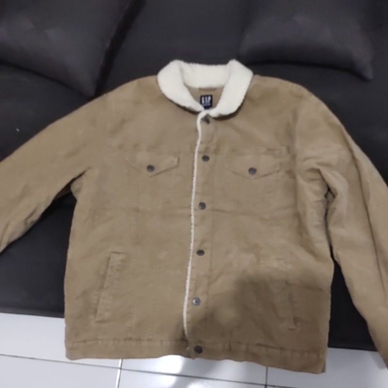 jaket GAP sherpa corduroy ori