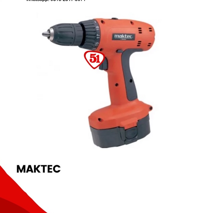 Mesin Bor Baterai Maktec MT 065 SK2N