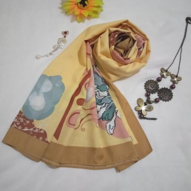 Jilbab segiempat Motif (UMama)