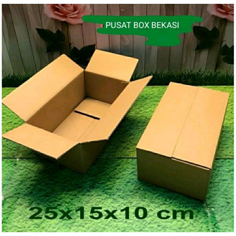 

termurah kardus packaging Uk 25x15x10 cm polos