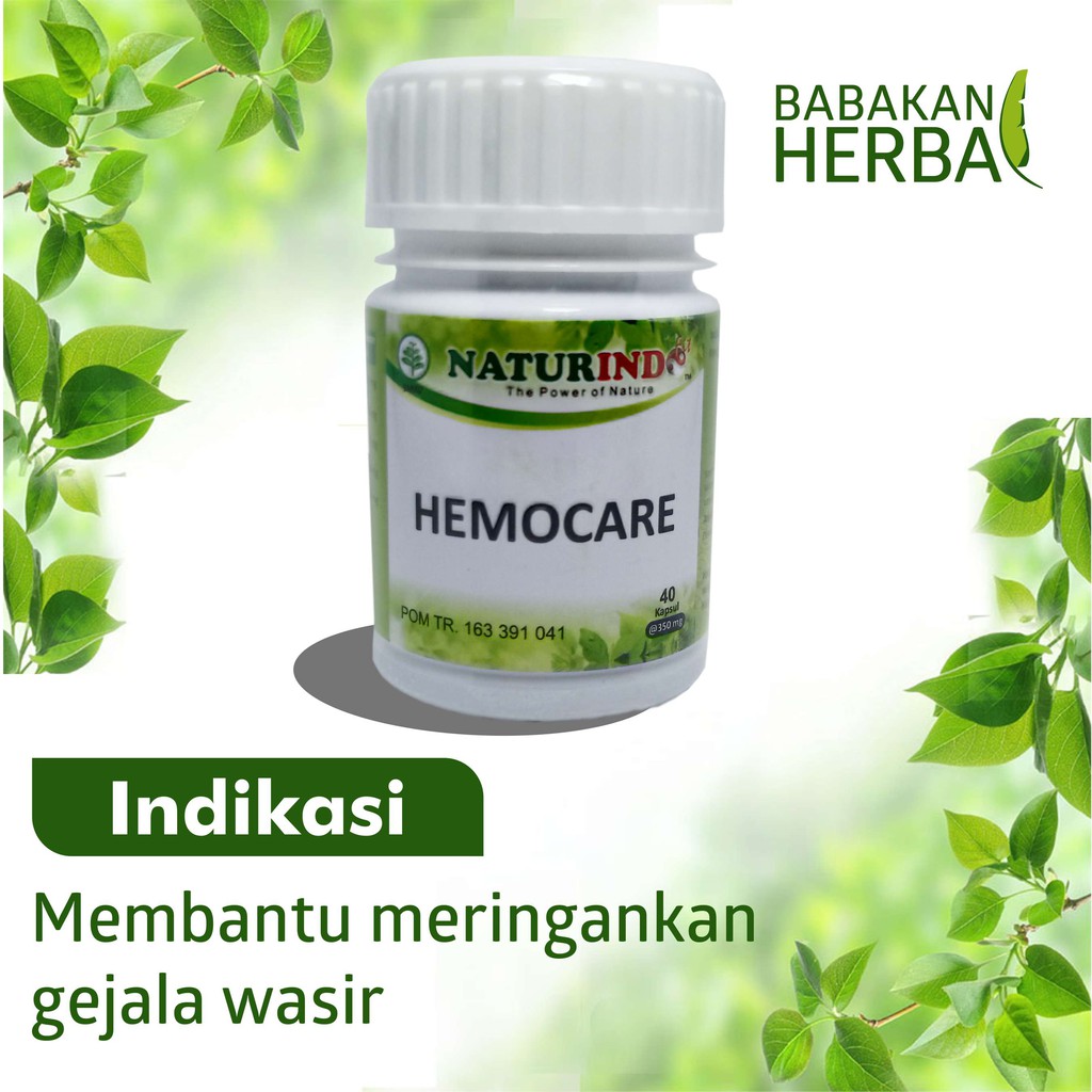

Naturindo HEMOCARE Babakan Herbal Obat Herbal Meringankan Gejala Wasir