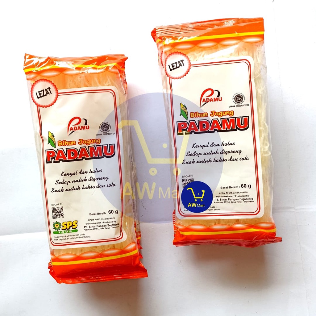 BIHUN PADAMU RENCENG ( 4 SACHET X 60 GRAM ) - BIHUN JAGUNG PADAMU RENCENG