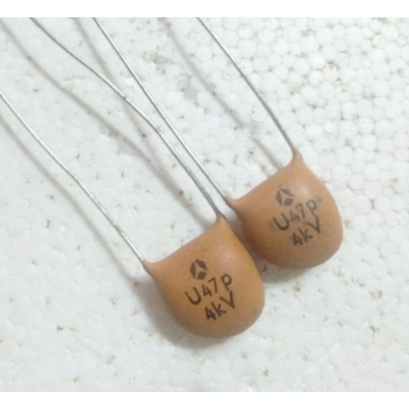 Kapasitor keramik type : U47P - 4KV. - harga per 10pcs