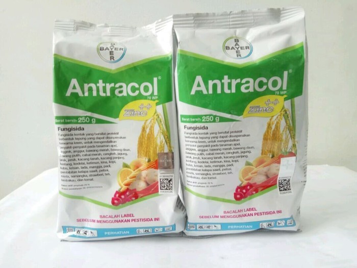 Fungisida Antracol 70 Wp Kemasan 250 Gram