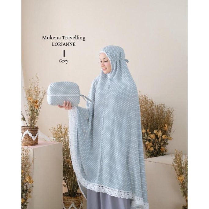Mukena Dewasa Travelling Lorianne (Abu)