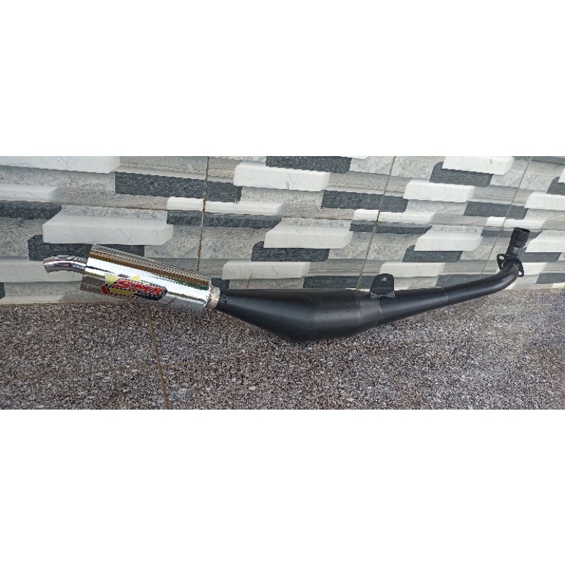 Knalpot FIZ FIZR FORCE1 Model Standar Racing Ahm Cat Anti Bakar Silincer Crom