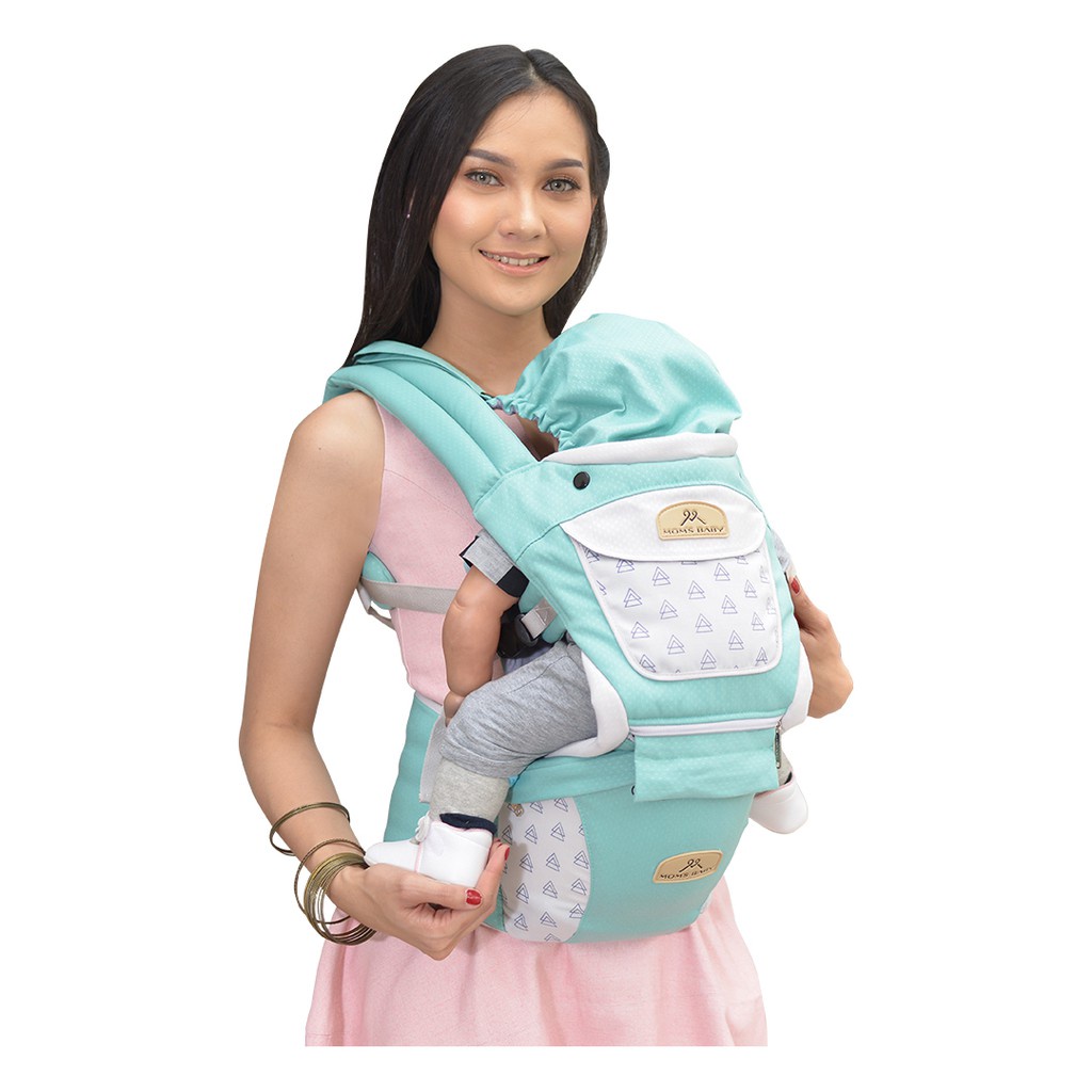 Makassar - Snobby Gendongan Hipseat Bayi 6 Posisi Dan Saku Sirkulasi Krowy Series SBG8743