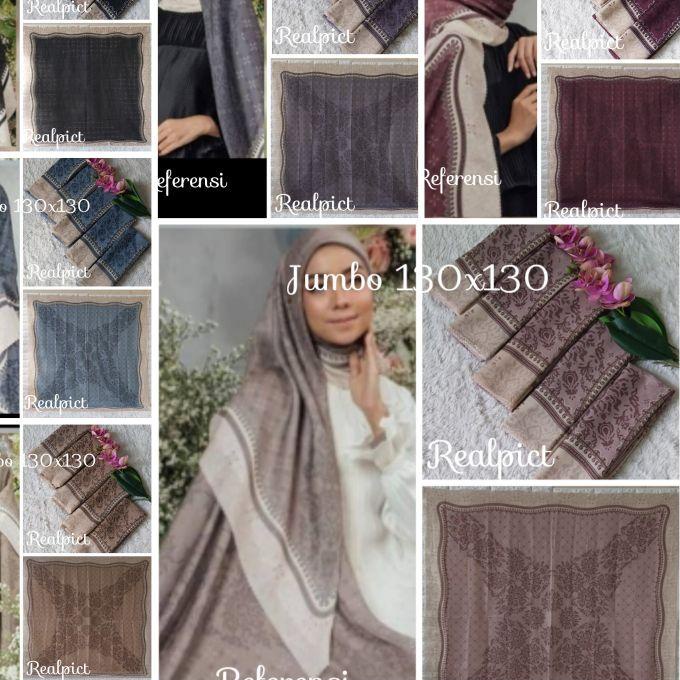 ◙ (Jumbo/Syar'i)Kerudung Segiempat Voal Lasercut Hijab Voal Motif Premium Jilbab Voal Lasercut ➫