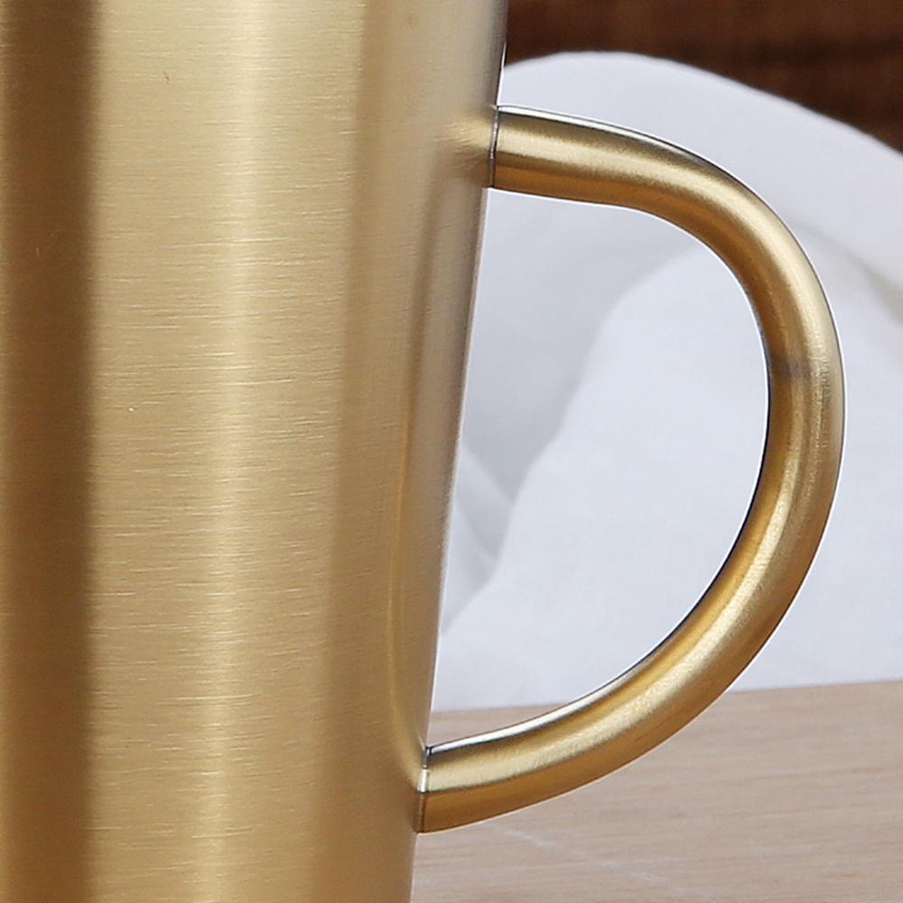 Lanfy Mug Grip Handle Stainless Steel Desktop Dengan Handgrip Perlengkapan Minum Bar Makan Rumah