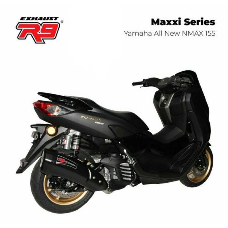 Knalpot R9 Maxxi Series All New Nmax 155 / Aerox 155 New Connected 2021