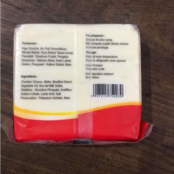 

Potongan spesial--Keju Cheddar Wincheez 250gr