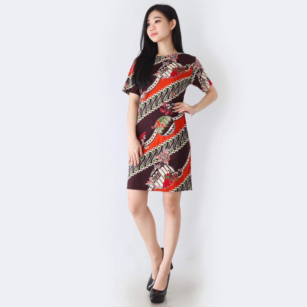 Baju Batik Wanita - Ceongsam Batik Wanita 038 MVP-Orange C