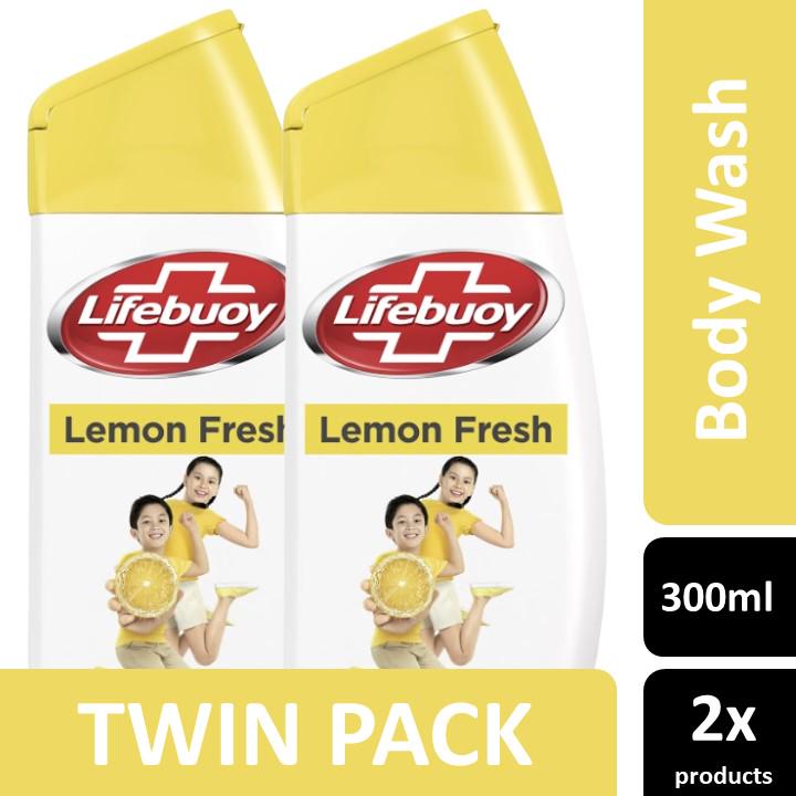 Lifebuoy Sabun Cair Lemon Fresh Botol 300ml Twin Pack