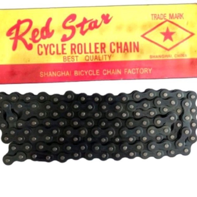 Rantai Chain Sepeda Single Speed Red Star Bintang 114L Cocok Fixie Minion Lipat Dll