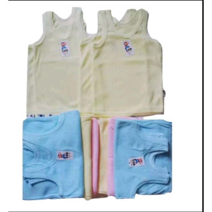 6pcs Kaos Dalam Bayi Lusinan Zedkids Singlet Anak Pakaian Grosir Kutung Kutang Perempuan Laki Laki Murah tokozifa25