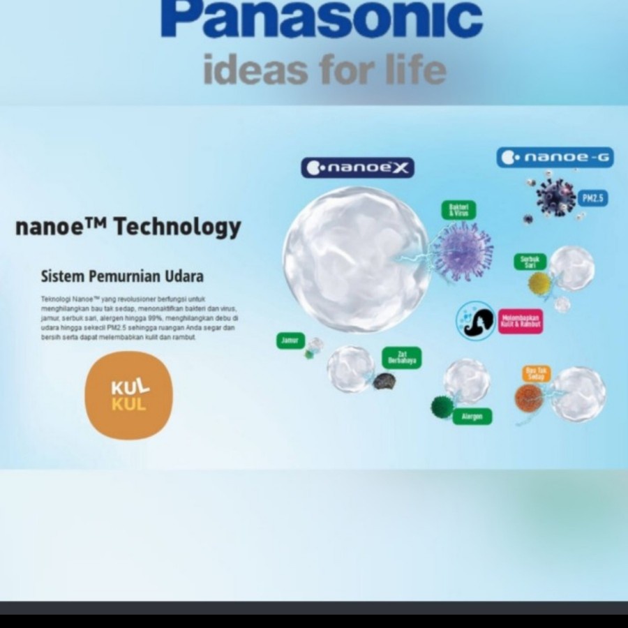 Panasonic CS-XN7WKJ Si-Biru AC Split 3/4 PK Deluxe Low Watt