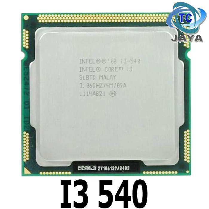 PROCESSOR I3-540 3.09GHz Socket LGA  1156