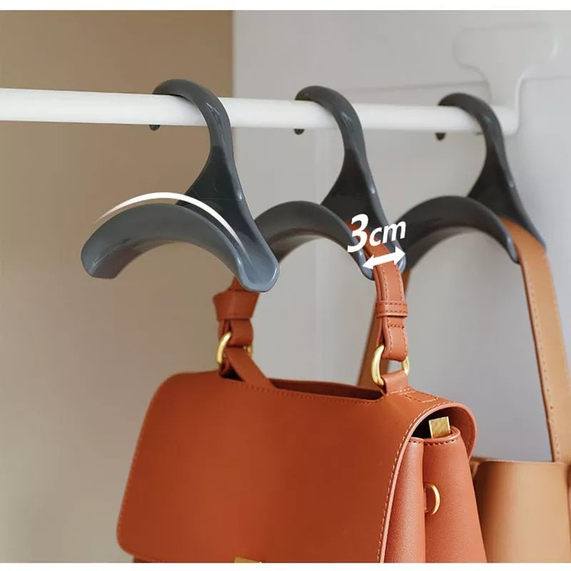 NA-Gantungan Lemari Serbaguna Bag Hanger Hook Rack Organizer HB7