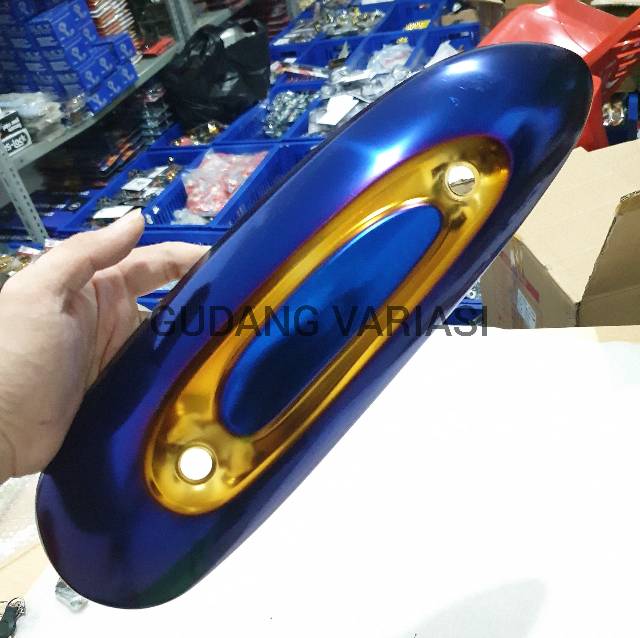 cover tameng tutup knalpot Scoopy Esp fi Twotone