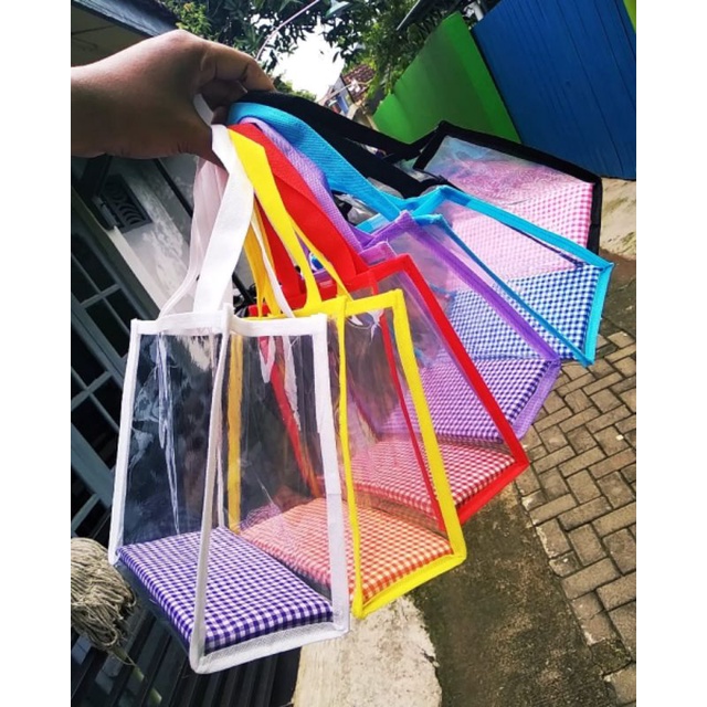 Tas mika, tas mika transparan, tas ultah, tas mika polos, tas hantaran, mika polos, tas custom