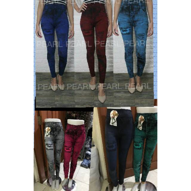 Leging bahan shop jeans harga promo all size fito XXL hrg 52.000