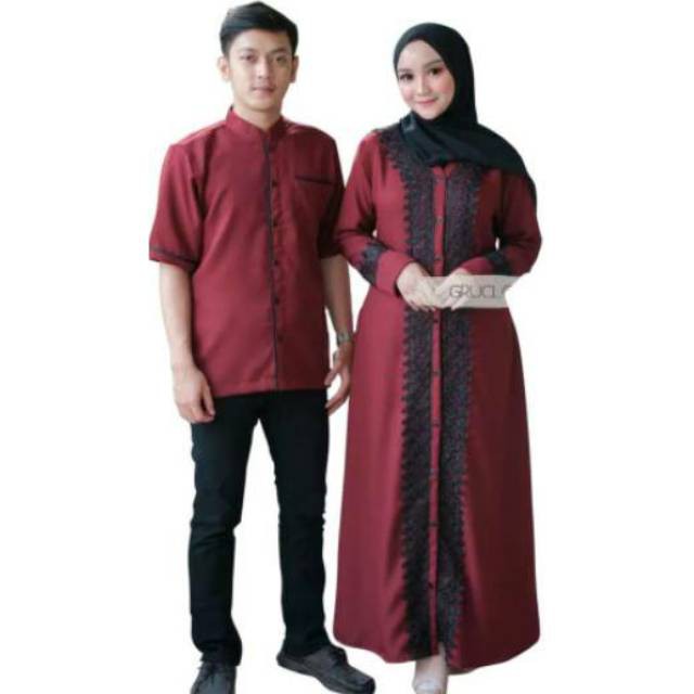 Kirana Couple  Gamis  Muslim Couple  Dress Murah Gamis  Syari 