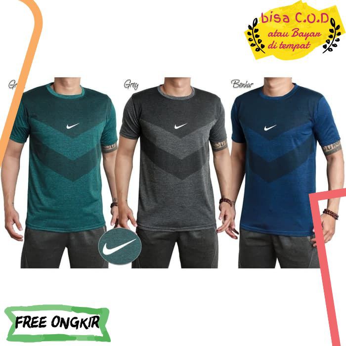 [COD]126 PROCOMBAT KAOS POLOS PAKAIAN ATASAN PRIA WANITA GYM FITNESS VICTORY NIKE GRADE ORI