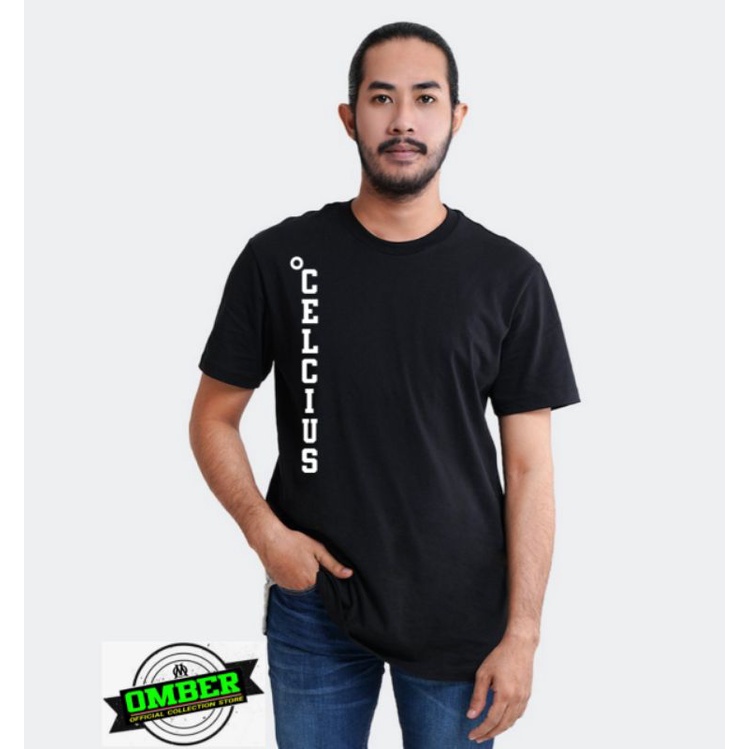 CELCIUS Kaos Lengan Pendek Roundneck Sablon CELCIUS Samping Kanan C71900K Ready