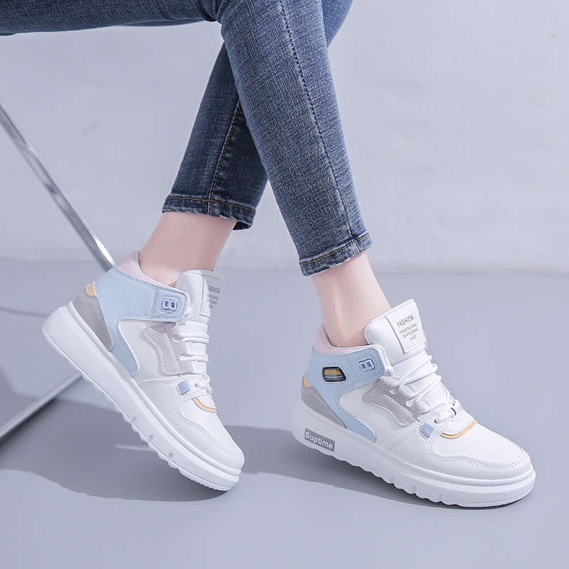 TBIG [COD] Sepatu Sekolah Sneakers High Top Import Shoes TOPTIME &amp; LOOK33YART  Wanita Sepatu Korea Style Sekolah Kuliah High Top