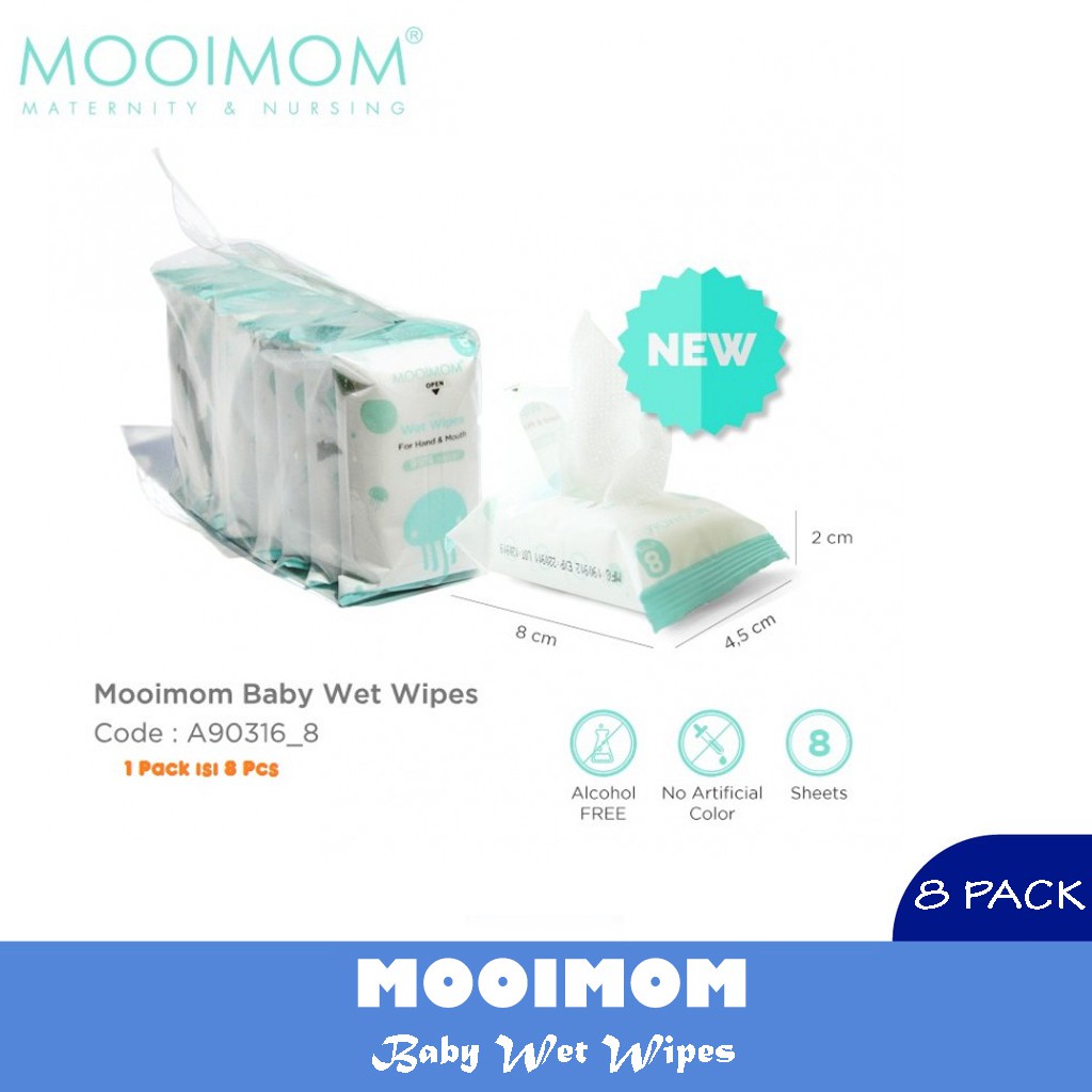 Mooimom Wet Wipes Isi 8 Pack A90316-64